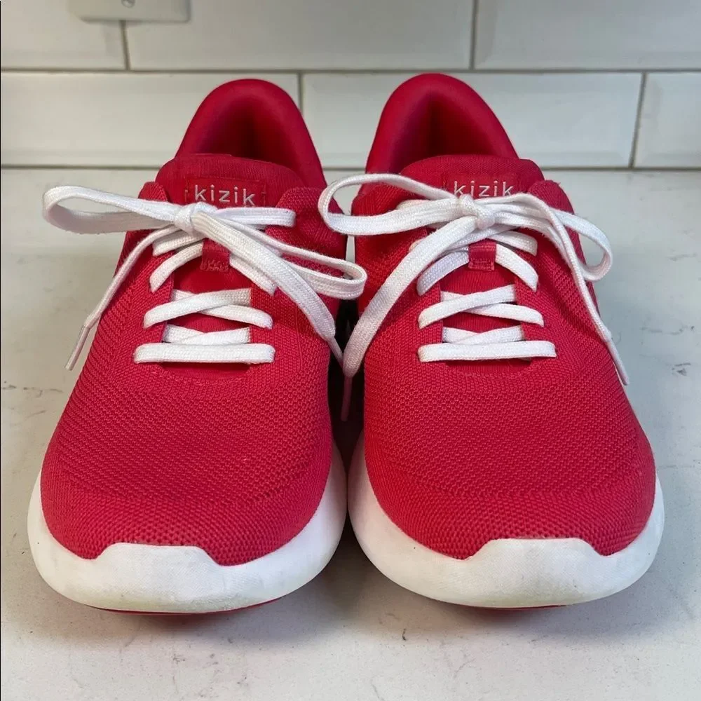 Kizik Athens Hands Free Slip On Watermelon Mesh Running Shoes Women Size 9